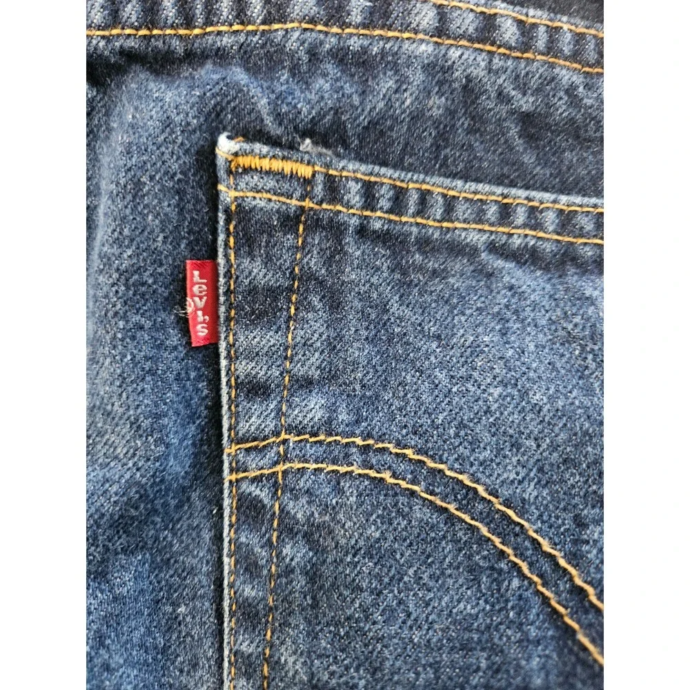VTG Levis 505 Mens Regular Fit Straight Leg Jeans Blue Denim W36 L34 Dark Wash